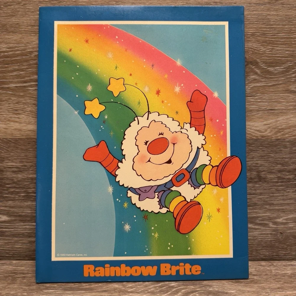 Vintage Hallmark Mead‎ 1983 RAINBOW BRITE Twink 2 Pocket Portfolio folder